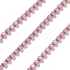 Iron Rhinestone Glass Cup Chain CH-U001-01D-2