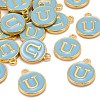 Golden Plated Alloy Enamel Charms LS-ENAM-S118-04U-4