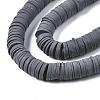 Flat Round Handmade Polymer Clay Beads CLAY-R067-12mm-41-4
