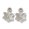 Anti-Tarnish 304 Stainless Steel Pendants STAS-Q334-51P-1