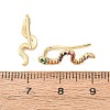 Brass Micro Pave Cubic Zirconia Stud Crawler Earrings KK-CBAA351-16G-02-5