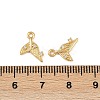 Ocean Theme Brass Micro Pave Cubic Zirconia Charms KK-F902-08L-G-3