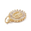 Rack Plating Brass Micro Pave Cubic Zirconia Pendants X-KK-G451-12G-3