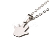 Non-Tarnish Stainless Steel Pendants Necklaces NJEW-K267-01F-P-1