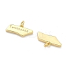 Brass Pendants KK-D229-22T-G-2