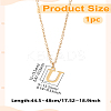 304 Stainless Steel Letter Pendant Necklaces NJEW-LP0001-53U-G-2