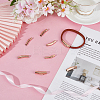 8Pcs 4 Styles Stainless Steel Bayonet Clasps STAS-DR0001-15RG-4