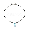Waxed Cord Necklaces NJEW-P310-06P-01-2