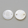 Freshwater Shell Links connectors X-SHEL-Q009-004P-2