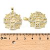 Mother's Day Brass Micro Pave Cubic Zirconia Pendants KK-M324-02L-G-3