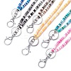 Handmade Polymer Clay ID Card Neck Strap Card Holder HJEW-JM02510-2