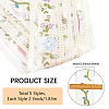 10 Yards 5 Colors Polycotton Embroidery Flower Lace Ribbon AJEW-CY0001-36-2