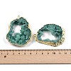Dyed Nuggets Natural Druzy Geode Agate Big Pendants G-M287-08-3