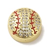 Rack Plating Brass Micro Pave Cubic Zirconia Beads KK-P272-02G-1