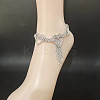 Alloy Full Crystal Rhinestone Heart Tassel Anklets for Women FS-WG2BEDF-01-2
