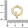 Brass Cubic Zirconia Fold Over Clasps LS-KK-Q048-11G-3