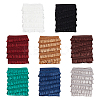 8Pcs 8 Colors 1M Polyester Ruffled Elastic Lace Trim OCOR-NB0001-93B-1