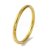 Ion Plating(IP) Plain 304 Stainless Steel Bangles for Women BJEW-B104-33B-G-1