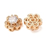 Brass Micro Pave Clear Cubic Zirconia Beads CU-CBAEC99-32G-01-2