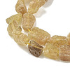 Raw Rough Natural Yellow Apatite Beads Strands G-M453-D07-4