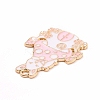 Alloy Enamel Pendants ENAM-M055-03G-01-3