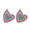 Alloy Enamel Pendants ENAM-S126-082-NR-2