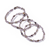 Natural Rutilated Quartz Bead Stretch Bracelets BJEW-K213-39-1