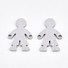 Non-Tarnish 201 Stainless Steel Links connectors X-STAS-T044-29P-2