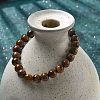 Natural Tiger Eye Bead Stretch Bracelets BJEW-K212-B-028-2