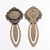 Tibetan Style Bookmark Cabochon Settings LS-TIBE-S157-AB-NR-2