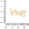 Brass Micro Pave Clear Cubic Zirconia Links KK-D357-03E-G-3