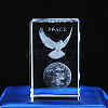3D Laser Engraving Animal Glass Figurine DJEW-R013-01A-1