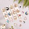 40Pcs 20 Style Golden Alloy Enamel Pendant ENAM-SZ0002-11-4