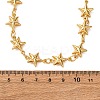 304 Stainless Steel Star Link Chain Necklaces for Women NJEW-G178-13G-5