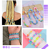 600Pcs 6 Colors Opaque & Transparent Plastic Beads KY-SC0001-92-5