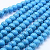 Synthetic Turquoise Beads Strands G-F531-8mm-J03-1