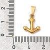 304 Stainless Steel Rhinestone Pendants STAS-Z158-04G-02-3