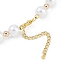 Rack Plating Brass & ABS Imitation Pearl Beaded Necklaces NJEW-P317-13C-G-3