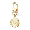 Smiling Face Enamel Pendant Decorations LS-KEYC-WH0036-08LG-01-2