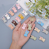 20Pcs 10 Colors Alpaca Food Grade Eco-Friendly Silicone Focal Beads SIL-CA0002-75-4