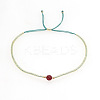 Adjustable Glass Seed Bead Slider Bracelets for Women VT9382-33-1
