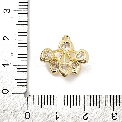 Brass Pendants KK-V006-01G-04-1