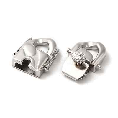 Non-Tarnish 316 Surgical Stainless Steel Twister Clasps STAS-M313-01P-05-1