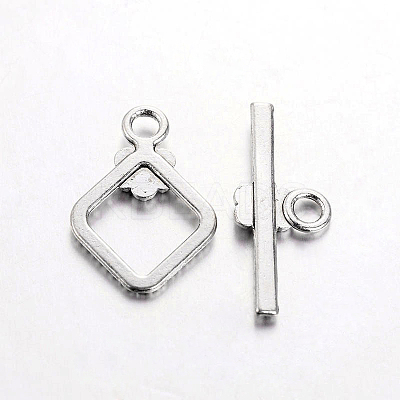 Tibetan Style Alloy Toggle Clasps X-TIBEB-A101564-AS-FF-1