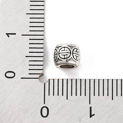 Tibetan Style Alloy European Beads TIBE-M004-04AS-1