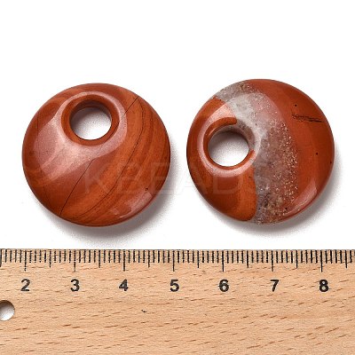 Natural Red Agate Pendants G-H073-05F-1
