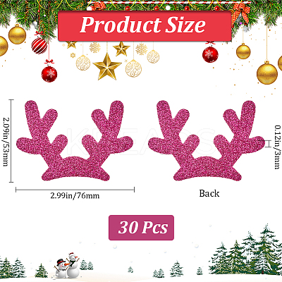 Christmas Theme Felt Fabrics Hair Accessories Findings FIND-WH20004-14C-1