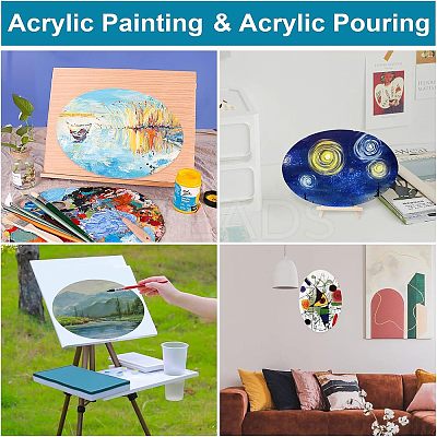 Wood and Linen Painting Canvas Panels DIY-NB0001-72A-1