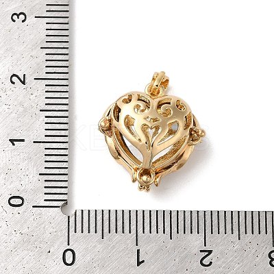 Rack Plating Brass Micro Pave Cubic Zirconia Pendants X-KK-U022-01G-1