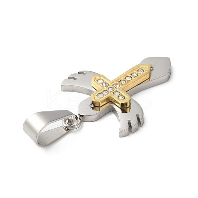 PVD Vacuum Plating 304 Stainless Steel Pendants STAS-E195-05-1